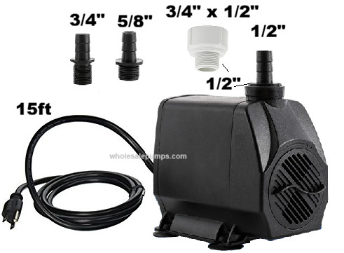 Henri PS850 Replace With RSP850-12 ft cord Pump 850 gph