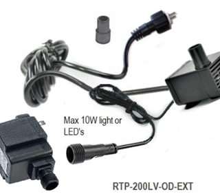 Skyish TP-200LV pump-w-light-ext transformer replacement RTP-200LV-OD-EXT 75 gph