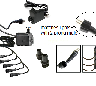 Jier JR-1100LV pump~w~5-light extension replace with RWJR-1100LV-5LEXT