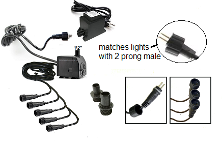 Jier JR-1100LV pump~w~5-light extension replace with RWJR-1100LV-5LEXT