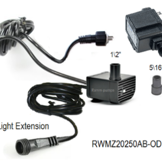 SeaSunStar MZ20250AB Pump-light-ext. replace with RWMZ20250AB-ODL 70 gph