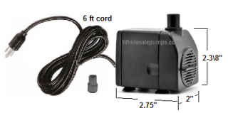 Pacific Home and Gardens YF-680 Pump replace with RWYF680-6 ~ 200 gph