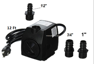Pacific Home and Gardens YF-750-L Pump replace with RWYF750-12 ~ 400 gph