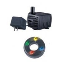 40 GPH Jebao Fountain Pump PP300LV  with Four Color Motion LEDs 
