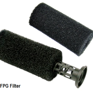 Beckett water pump foam filter with plastic insert for models 7201910, 7209410 & 7137710