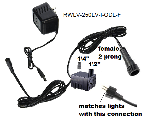 JIER JR-450LV pump-3-light-extension replace with RWJR-450LV-ODL-3EXT ~ LED  Adpts.