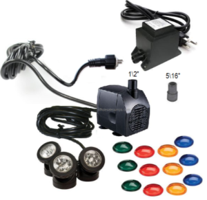 water pump with light kit