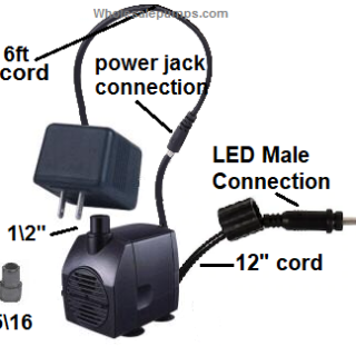 Alpine JR-450LV pump-LED-extension replacement RA-450LV-LEDE -  Wholesalepumps