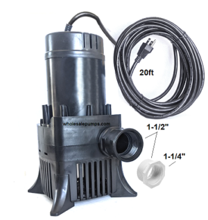 Energy efficient pond and waterfall pump