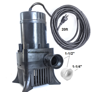 Energy efficient pond and waterfall pump