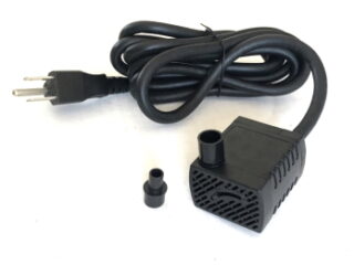 Submersible water pump for small tabletop fountain