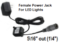water pump with power jack connector for led lights