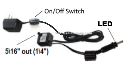 Skyish TP-180LV Pump with switch & LED EXT RTP-180LVs-LED-EXT