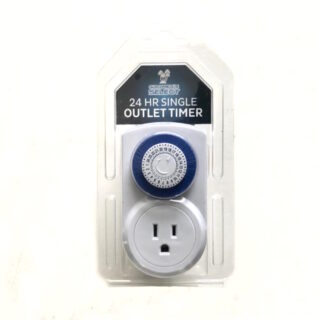 Single outlet timer for water pumps. Programable to whatever time you'd like. By Grower's Select.