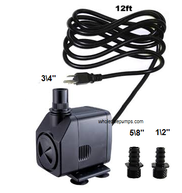 Jier JR-1300 pump replace with RWJR-1300-12 350gph