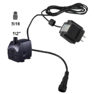 Baoke BK-1200 replacement water pump for submersible use. Includes light connector.