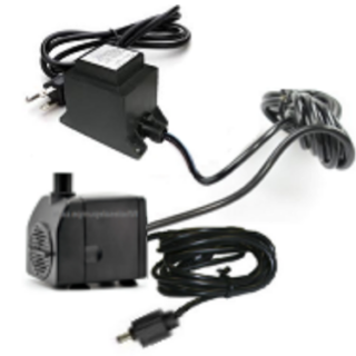 Submersible water pump by Jingnuo model JN-388LED. This water pump comes with a light connector for led lights.