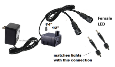 Jingnuo submersible pump jn 333 water pump with 2 light connections impedance protected 60hz