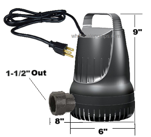 Cal Pump PWM2600 Replace with RWPWM2600-33J 3000GPH
