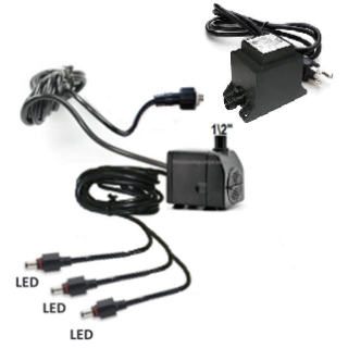 Yuanhua YH-LV170T pump 3led light connections replace with RLV170-3LED-MEXT