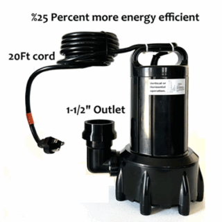 Little Giant WGFP-33 pond pump replace with RWFP33-20WR-Sub