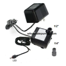 Small submersible water pump with led light connection. Replacement for the model: PT-300-70(O)LV
