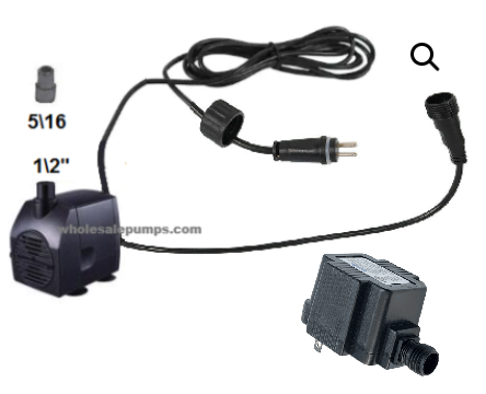 BAOKE BK-1000 low volt pump with light ext. Replace with RWBK1000-ODL